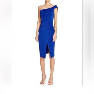 Mustard Seed Red One Shoulder Bodycon Dress Size L